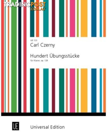 CZERNY-100 EXERCISES FOR PIANO OP 139