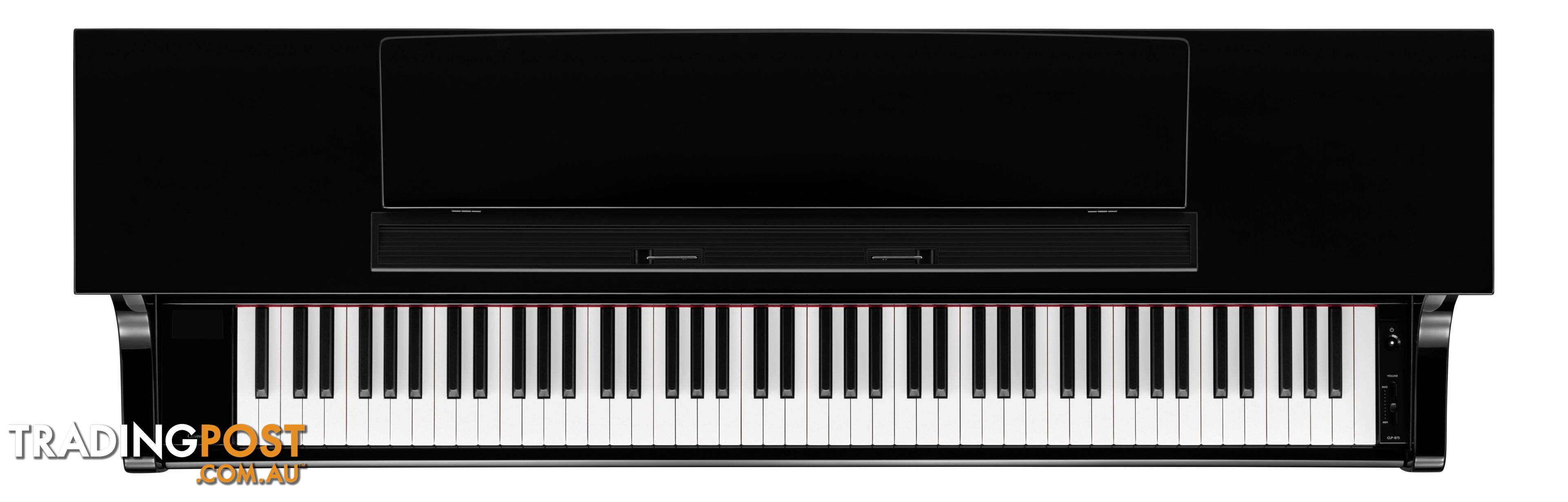 Yamaha Clavinova Digital Piano - CLP875 PE Polished Ebony with Matching Bench