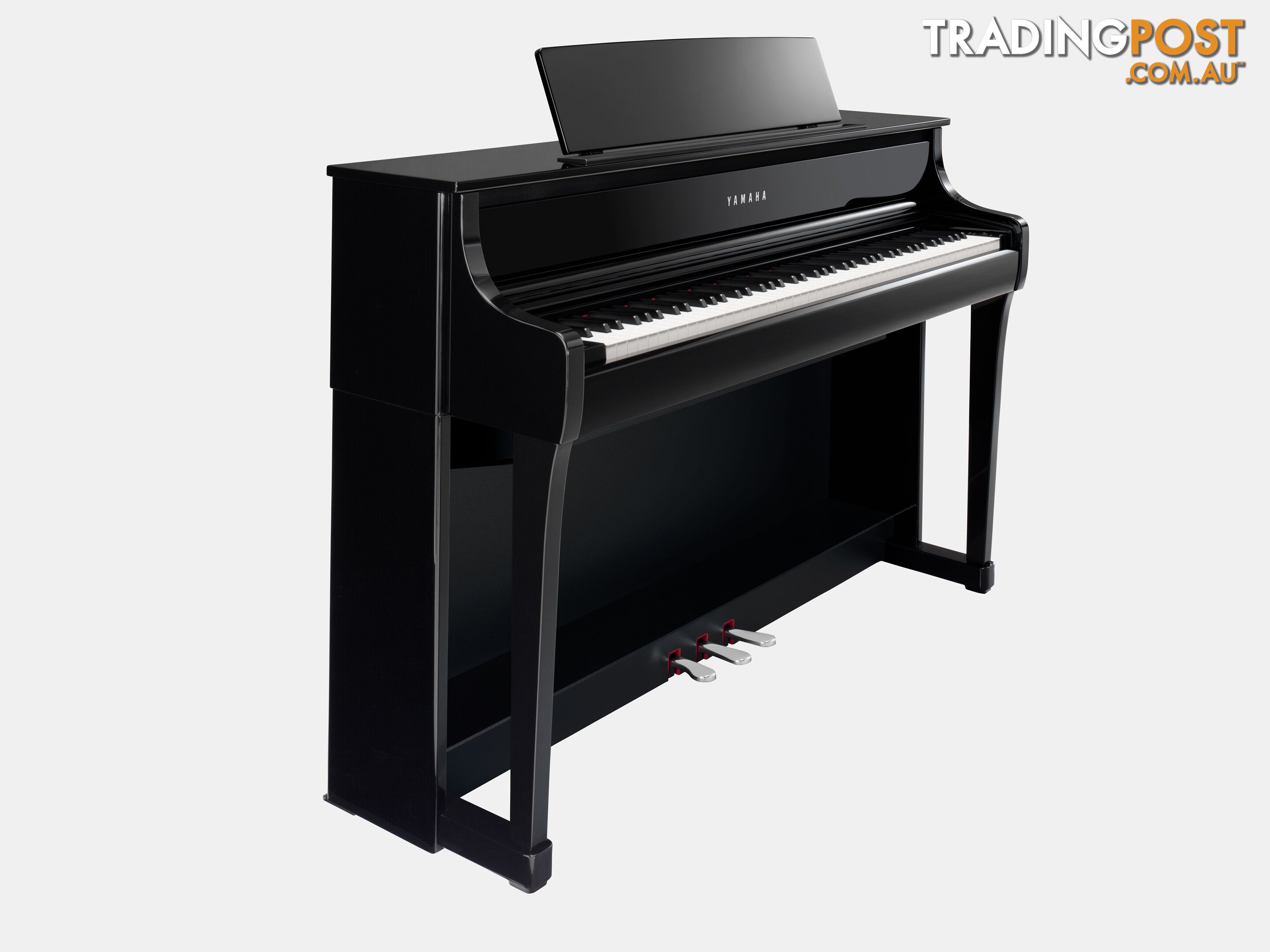 Yamaha Clavinova Digital Piano - CLP875 PE Polished Ebony with Matching Bench