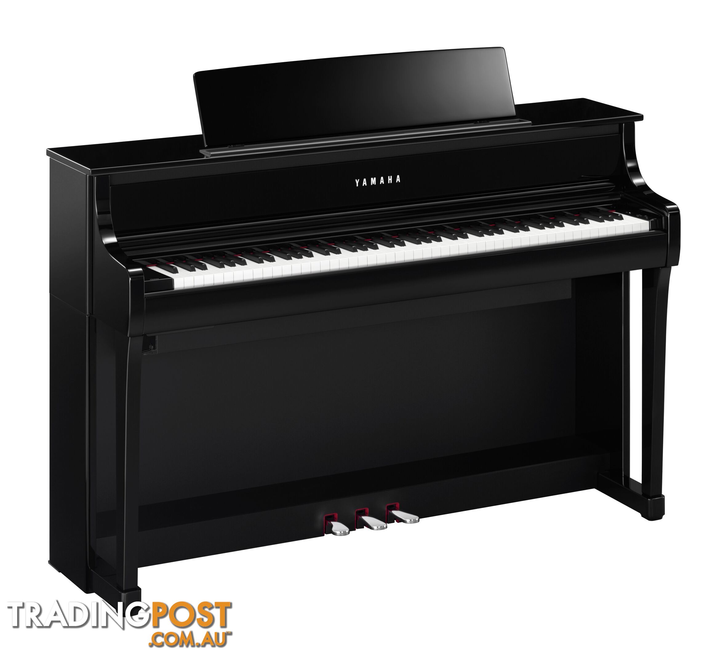 Yamaha Clavinova Digital Piano - CLP875 PE Polished Ebony with Matching Bench