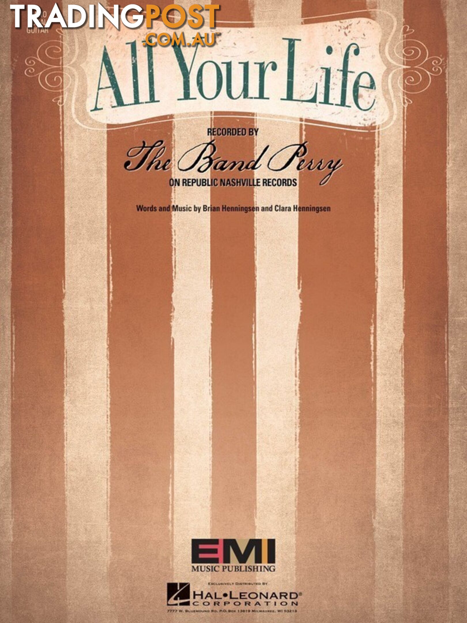 All Your Life â The Band Perry (single sheet)