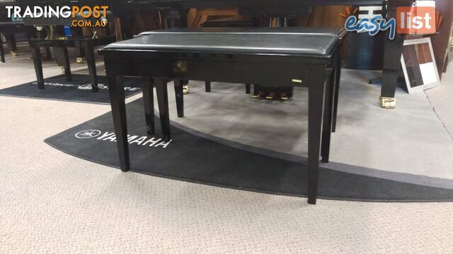 Yamaha No7XPE Duet Piano Bench With Storage Polished Ebony