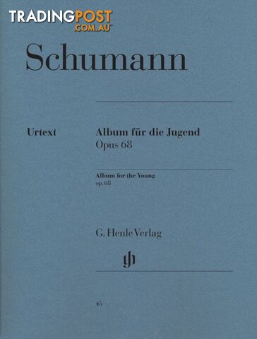 SCHUMANN â ALBUM FOR THE YOUNG OP 68 URTEXT PNO
