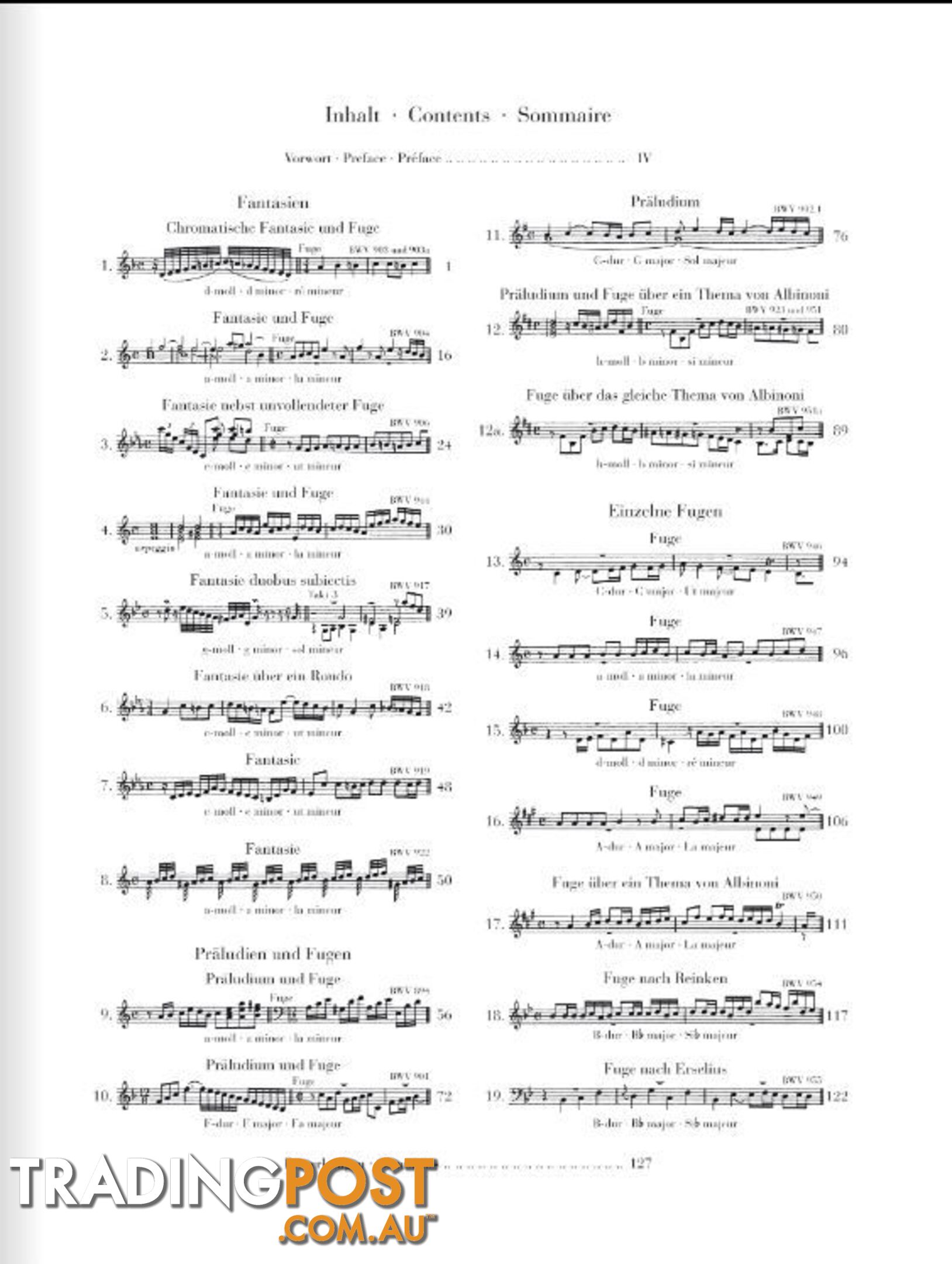 JS Bach  Fantasies, Preludes and Fugues 