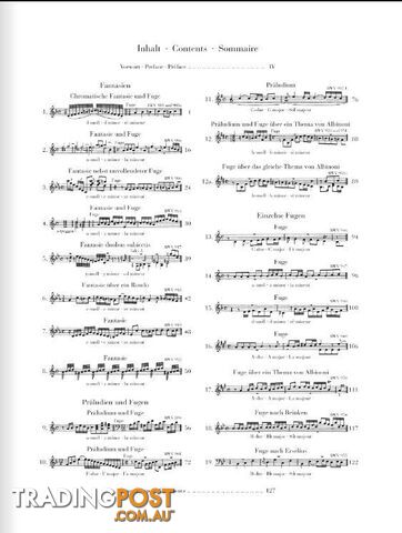 JS Bach  Fantasies, Preludes and Fugues 