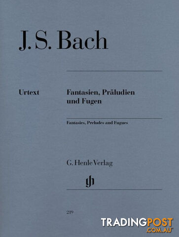 JS Bach  Fantasies, Preludes and Fugues 