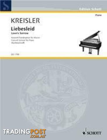 Kreisler â Liebesleid Arr Rachmaninoff Piano