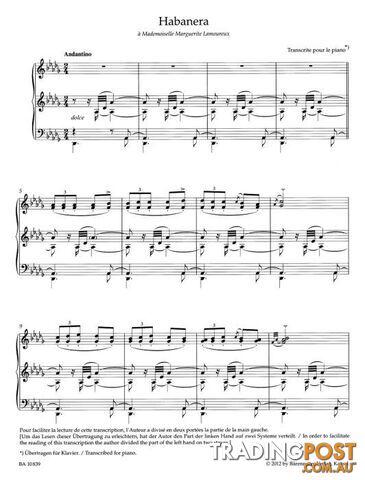 Chabrier â Habanera for Piano - photo 2 of 2