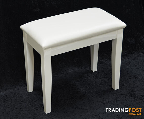 Digital Piano Stool Non-adjustable -White .