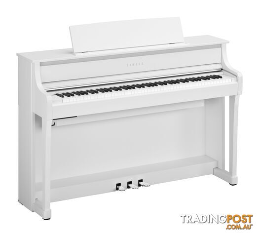 Yamaha Clavinova Digital Piano - CLP875 White Matt with Matching Bench