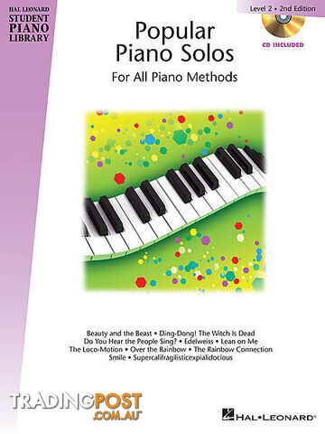 HLSPL POPULAR PIANO SOLOS BK 2 BKCD 2ND ED