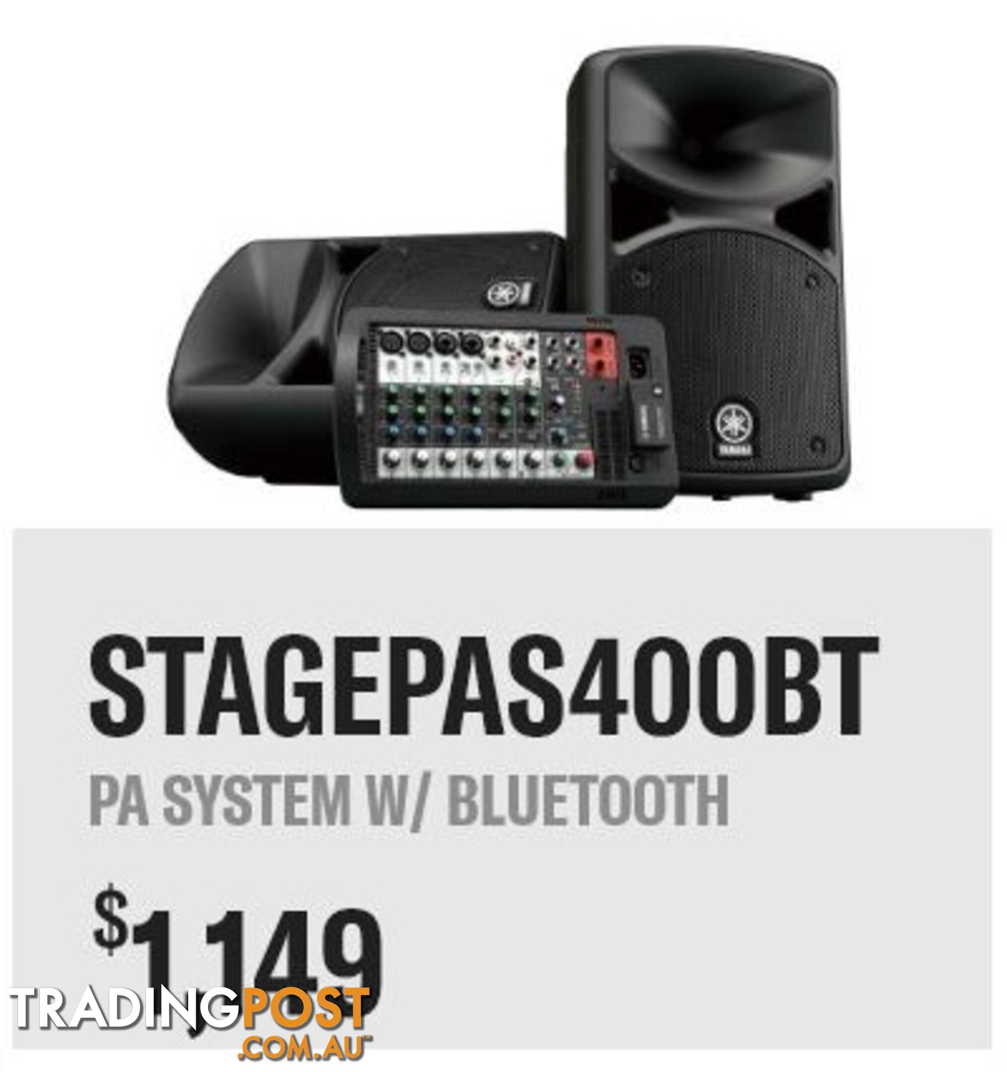 Yamaha Stagepas 400BT The Ultimate All-in-One Portable PA System