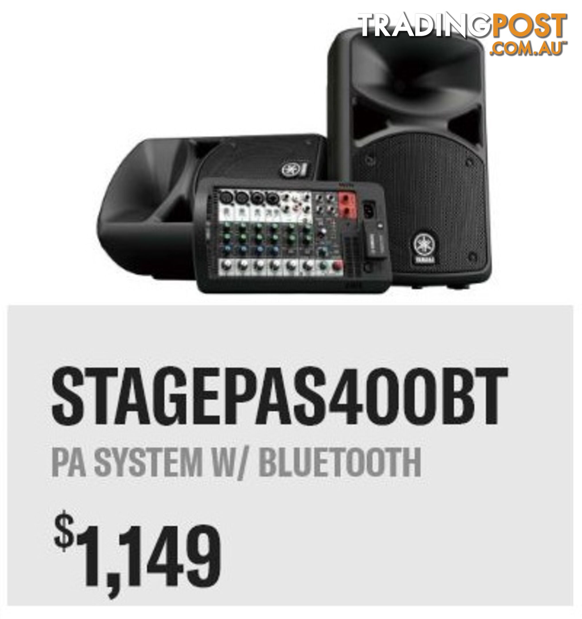 Yamaha Stagepas 400BT The Ultimate All-in-One Portable PA System