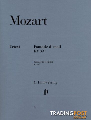 Mozart â Fantasy in D Minor, K. 397 (Piano)