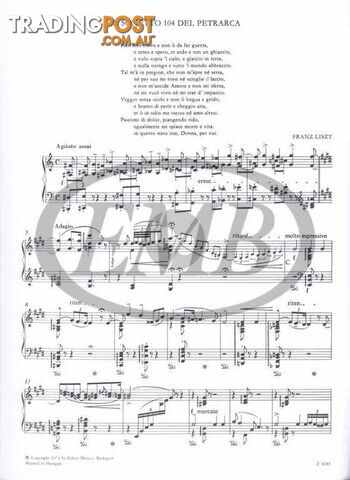 Liszt â Tre Sonetti di Petrarca (3 Petrarch Sonnets) â Piano Solo - photo 3 of 5