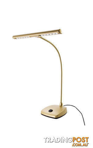 LED Piano Lamp / Light by Konig & Meyer - Gold