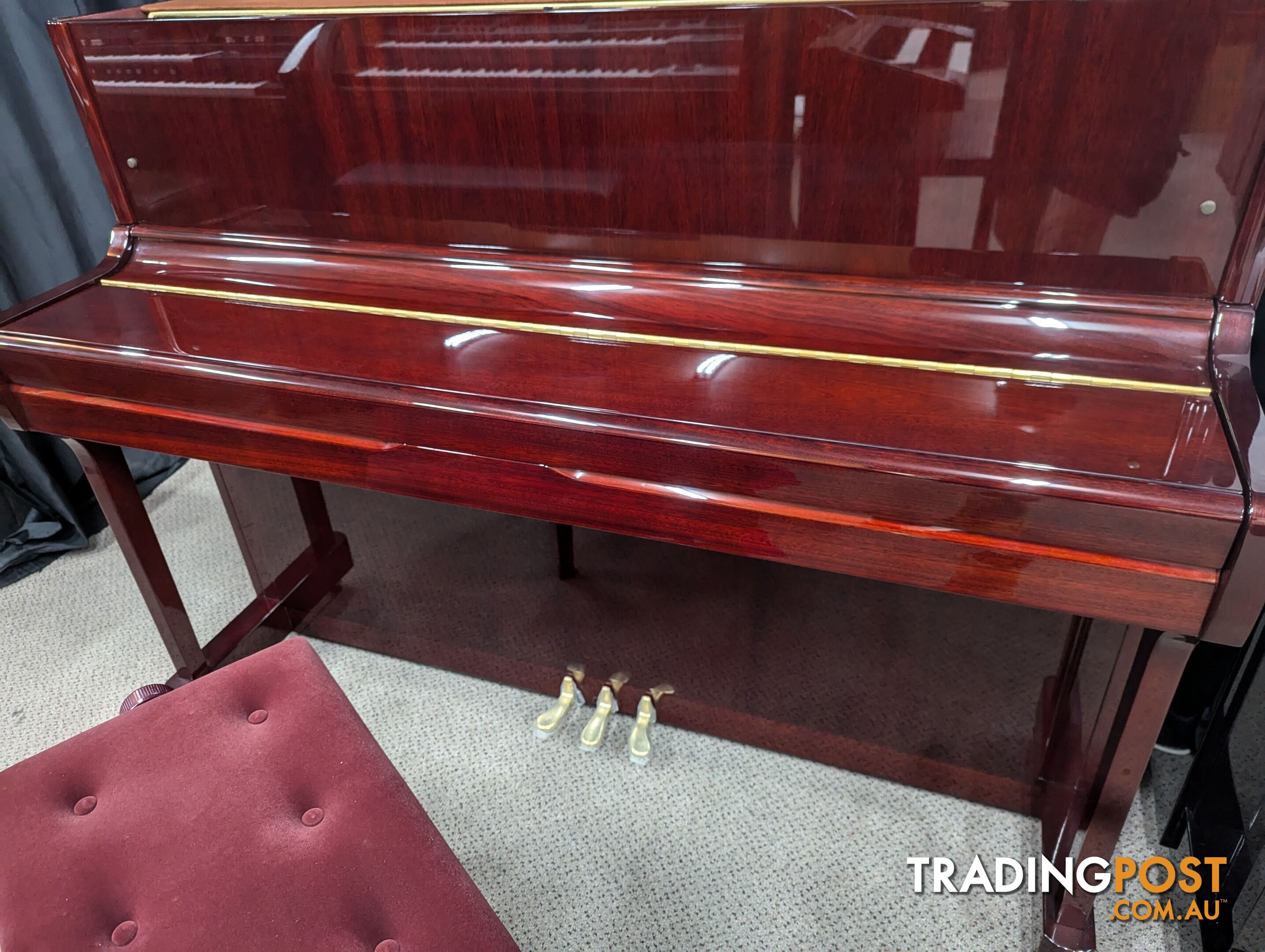 Kawai K2 114cm Upright Piano in Polished Mahogany