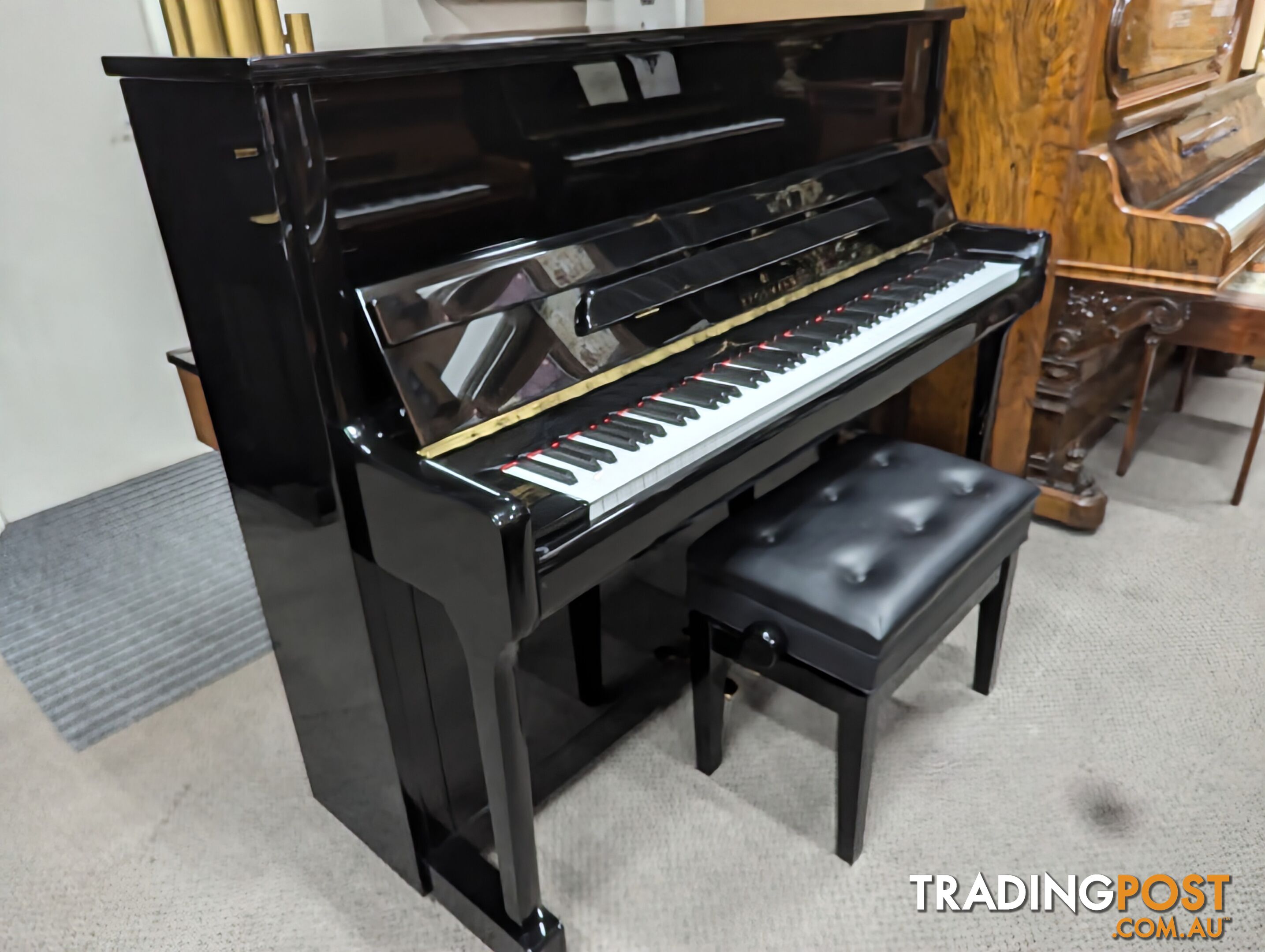 Brodmann CE-118 Upright Piano Ebony Polished