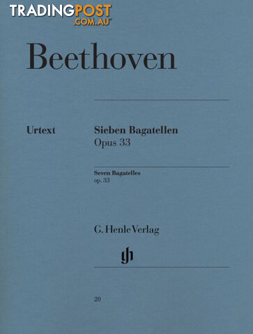 Beethoven - Seven Bagatelles op. 33