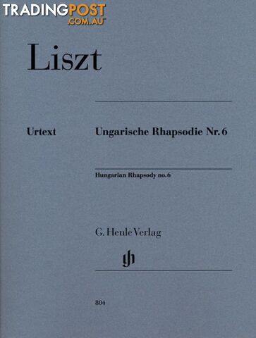 Liszt â Hungarian Rhapsody No. 6 (piano)