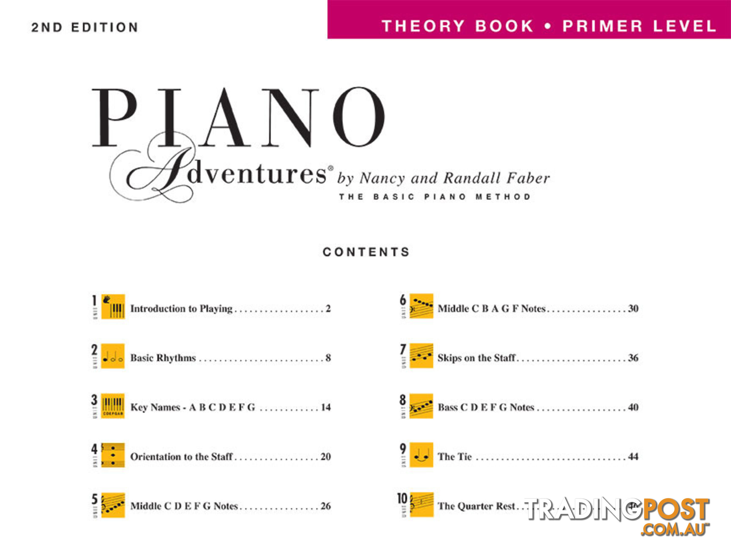 Piano Adventures Primer Level - Theory Book