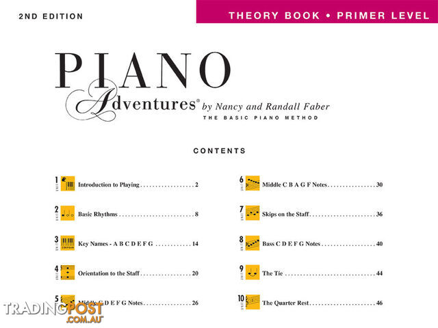 Piano Adventures Primer Level - Theory Book