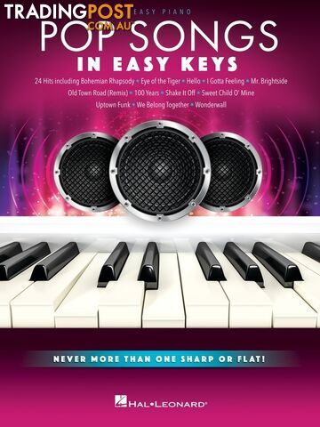 POP SONGS IN EASY KEYS EASY PIANO
