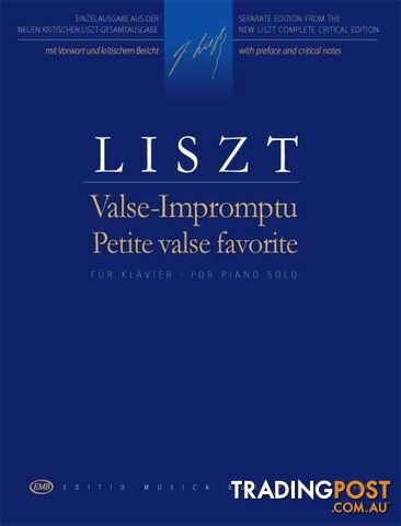 Liszt â Valse-Impromptu / Petite Valse Favorite â Piano Solo