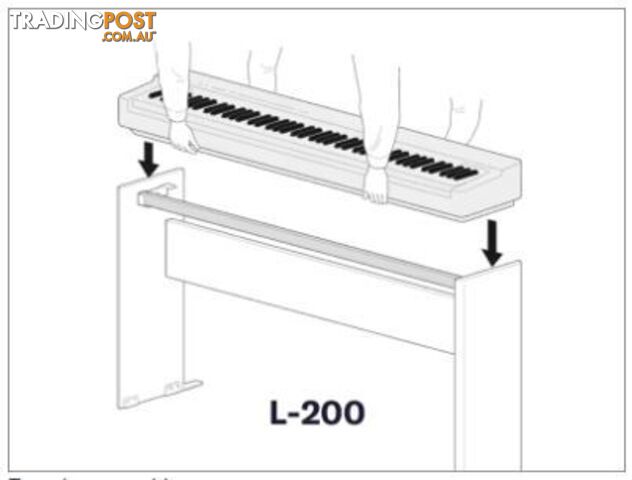 Yamaha L-200 White Stand for P-225 Portable Digital Piano