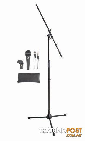 Carson MPKAMS1 Complete Microphone & Boom Stand Pack â MC60MA409B