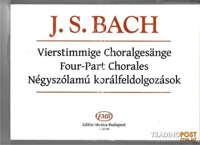Bach JS â Four Part Chorales