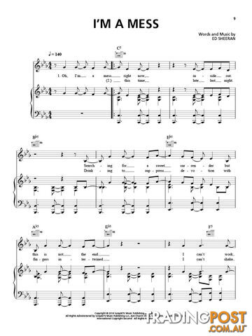 Ed Sheeran â X (Piano, Vocal & Guitar) - photo 4 of 4