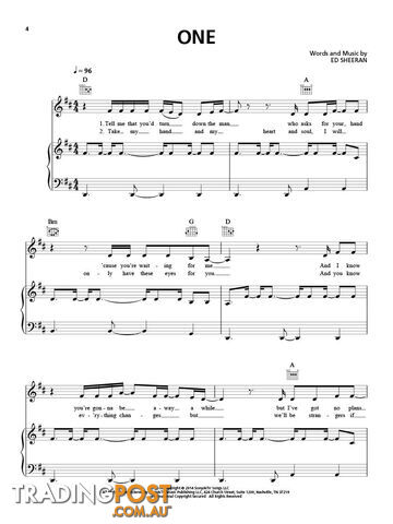 Ed Sheeran â X (Piano, Vocal & Guitar) - photo 3 of 4