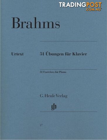 Brahms - 51 Exercises for Piano