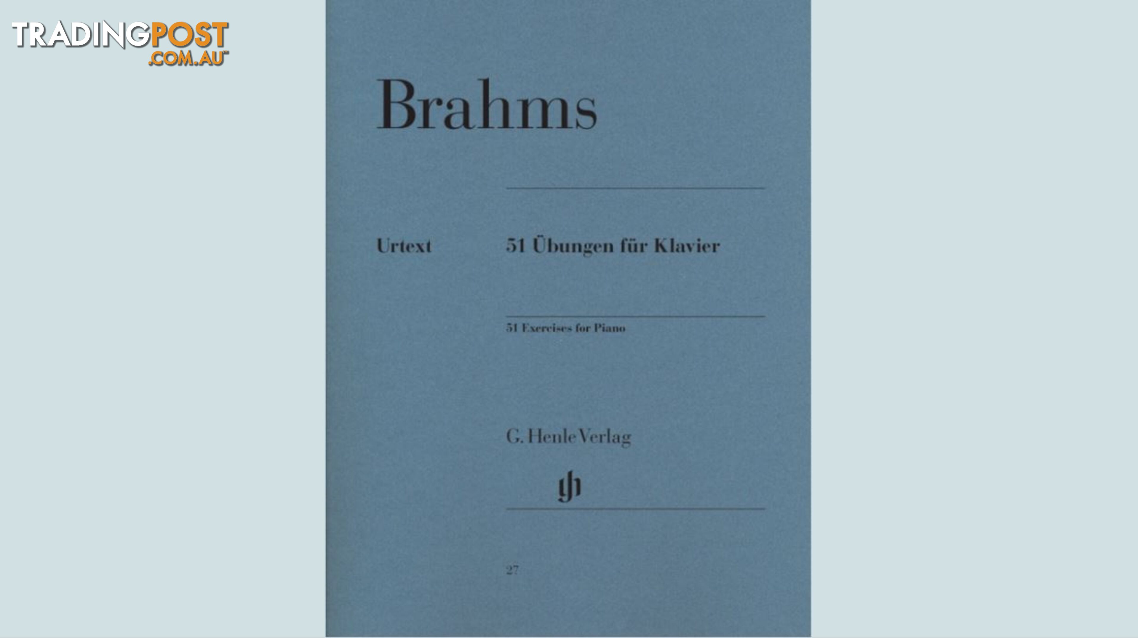 Brahms - 51 Exercises for Piano
