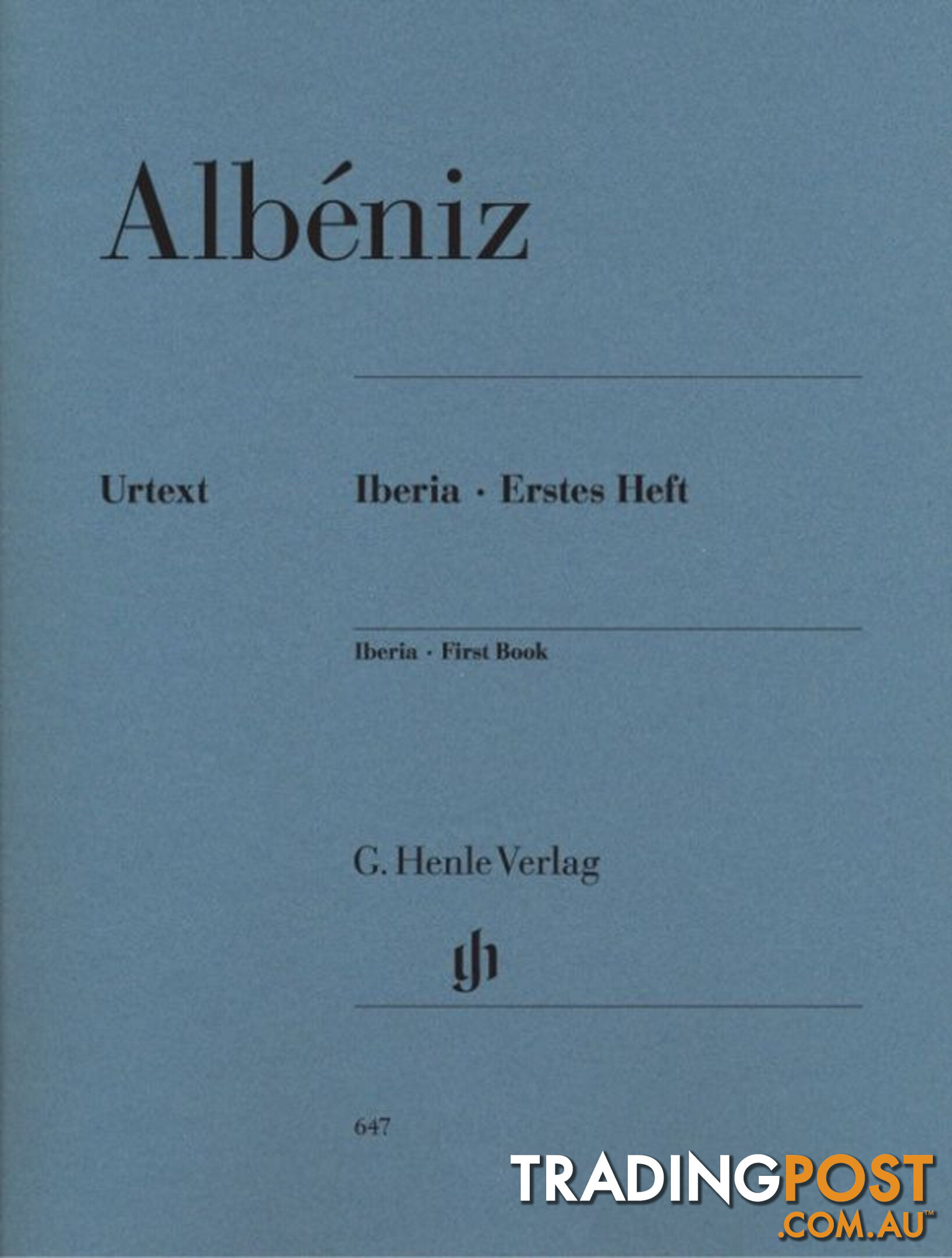 Isaac Albeniz:  Iberia  First Book  (piano) HN647