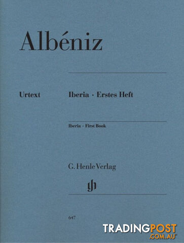 Isaac Albeniz:  Iberia  First Book  (piano) HN647