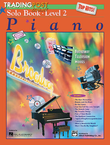 Alfredâs Basic Piano Library â Top Hits! Solo Book Level 2