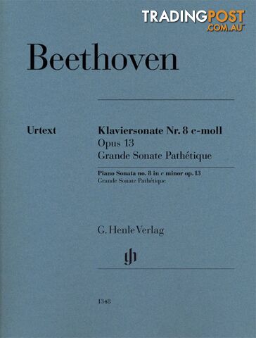 Beethoven - Piano Sonata no. 8 c minor op. 13 (Grande Sonata Pathetique) HN1348