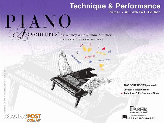 Piano Adventures All-In-Two Primer Level Technique & Performance Book