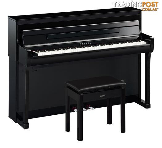 Yamaha Clavinova Digital Piano - CLP885 PE- Polished Ebony with Matching Bench