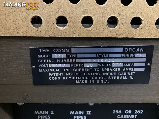 Conn 261 tone cabinet / speaker cabinet - photo 2 of 8