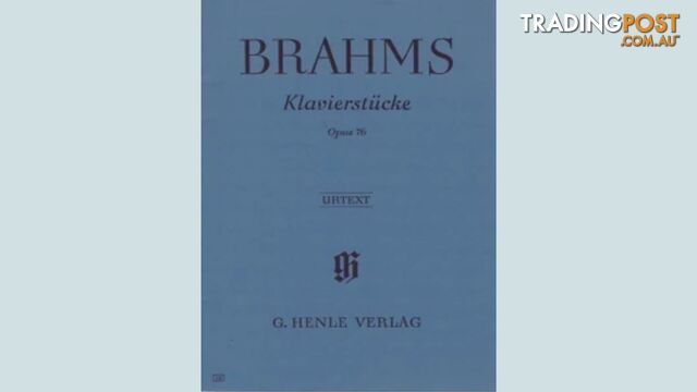 Brahms - Piano Pieces op. 76