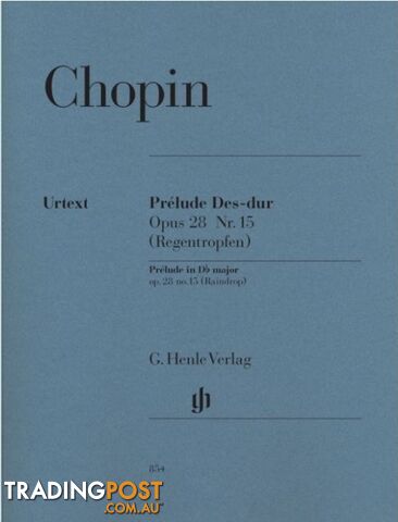 Chopin - Prelude D flat major op. 28 no. 15 (Raindrop) HN854