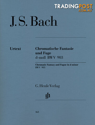 Bach JS Chromatic Fantasy and Fugue d minor BWV 903 (Piano/ Harpsichord) HN163