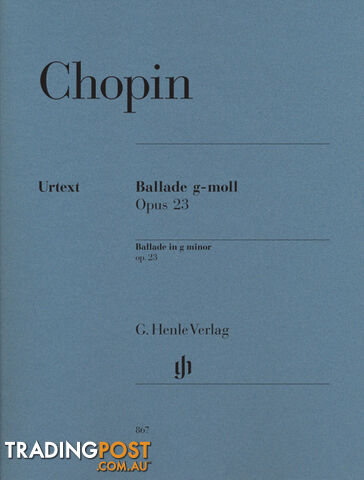 Chopin â Ballade No. 1 in G Minor, Op. 23 (Piano)