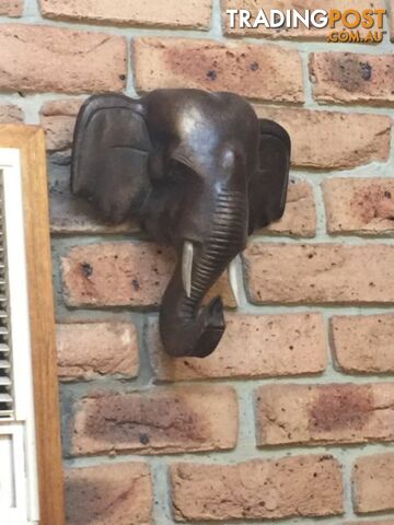 Elephant head hanger