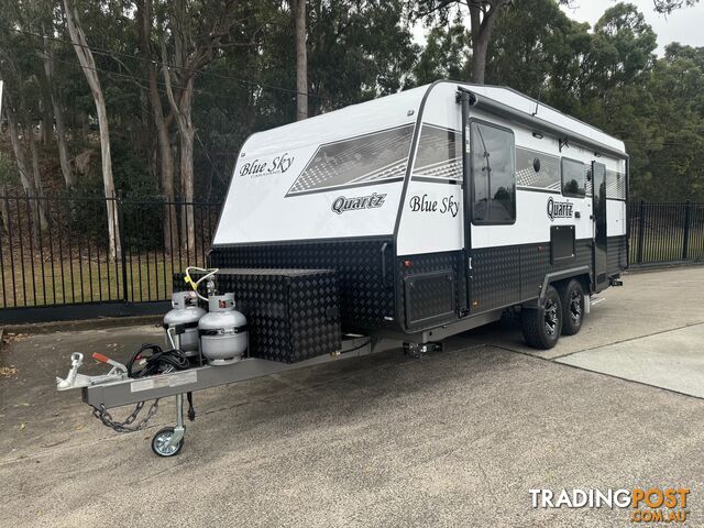 2024 BLUE SKY QUARTZ 20FT8 REAR DOOR SEMI OFFROAD CARAVAN