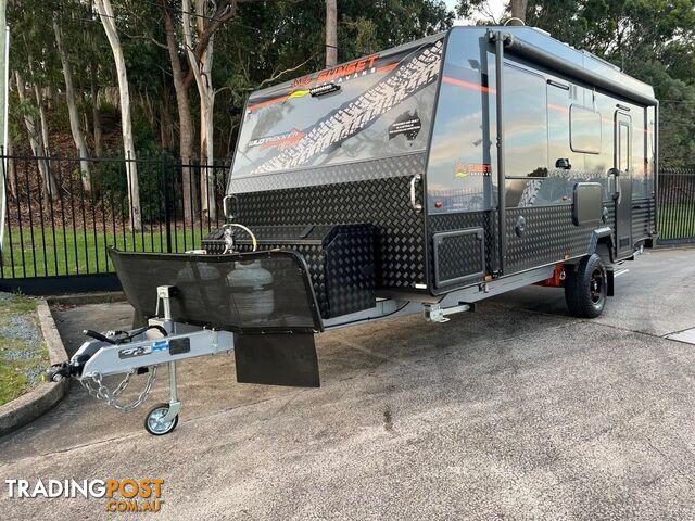 2024 SUNSET WILDTREKKER 18'9 SINGLE AXLE OFFROAD WITH 400AMP LITHIUM BATTERIES