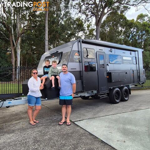 21FT NEW SUNSET EXPLORER ULTIMATE OFFROAD OFFGRID CARAVAN WITH REAR DOUBLE...